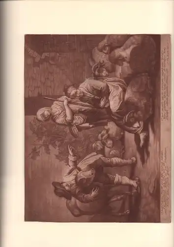 O Liebe! deine Macht wird stets umsonst bestritten... - Pastorale. Schabkunstblatt in Sepia auf Bütten, randlos, Koch, Johann Philipp (um 1740-1796)