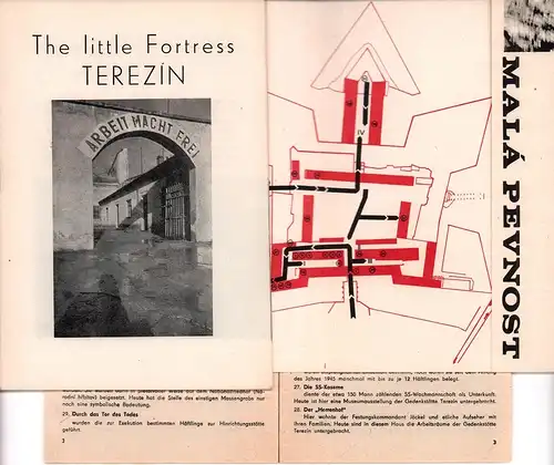 Kleinkonvolut zum Thema Theresienstadt. 3 Heftchen. 