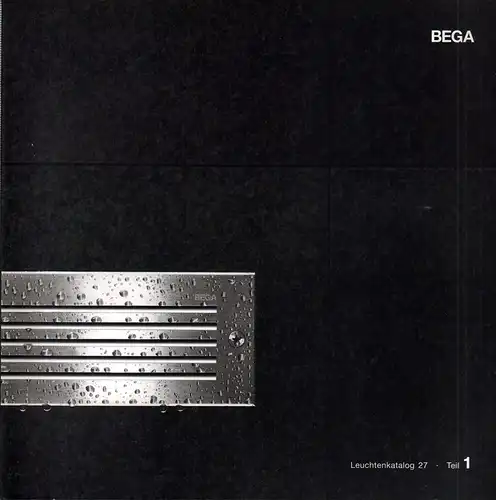 BEGA Leuchtenkatalog 27 / 2001-2003. TEIL 1 (von 2) apart. [Verkaufskatalog]. 