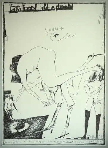 Laatzen Bilderbogen [ohne Titel]. Plakat in Zinkografie, Janssen, Horst (1929-1995)