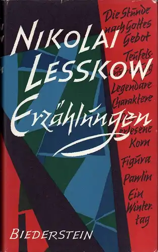 Lesskow, Nikolai (Leskov, Nicolaj Semenovic): Erzählungen. (Dt. von Johannes von Guenther). (Einmalige Sonderausgabe). 
