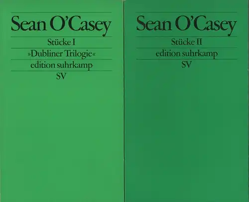 O'Casey, Sean: Stücke. (Original-Ausgabe). 2 Bde. (= komplett). 