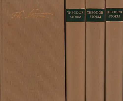 Storm, Theodor: Sämtliche Werke. Hrsg. von Peter Goldammer. (6. Aufl.). 4 Bde. (= komplett). 