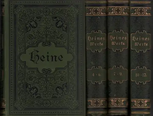 Heine, Heinrich: Sämtliche Werke in zwölf Bänden. 12 Bde. (in 4 Bdn. = komplett).  Mit einer Biographie Heines hrsg. von Gustav Karpeles. 