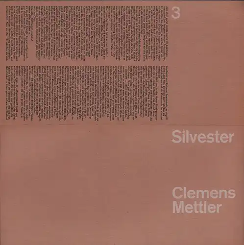 Mettler, Clemens: Silvester. Grafik: Michael Baviera. 