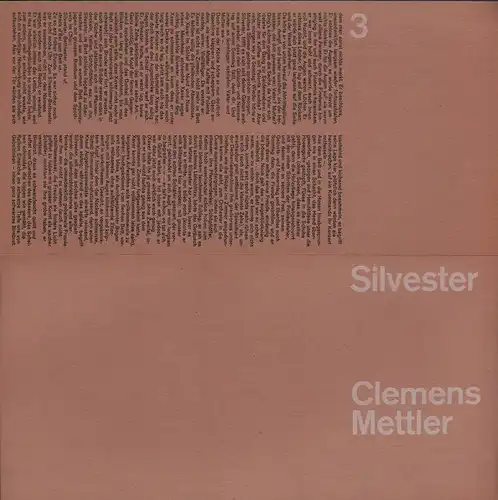 Mettler, Clemens: Silvester. Grafik: Michael Baviera.