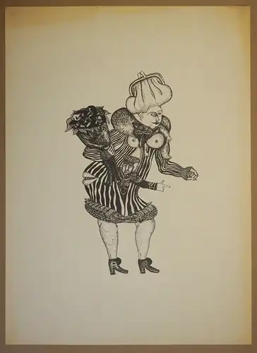 Frau Bankdirektor. Federzeichnung. Offset-Litho, Ungeheuer, Natascha