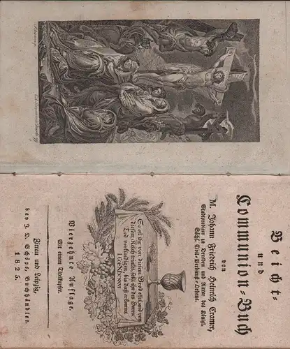 Cramer, Johann Friedrich Heinrich: Beicht- und Communion-Buch. Mit einem Titelkupfer. 14. Aufl. 