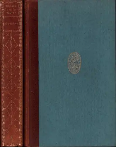 Uhland, Ludwig: Uhlands Poetische Werke. Hrsg. von Raimund Pissin. 2 Bde. (= komplett). 