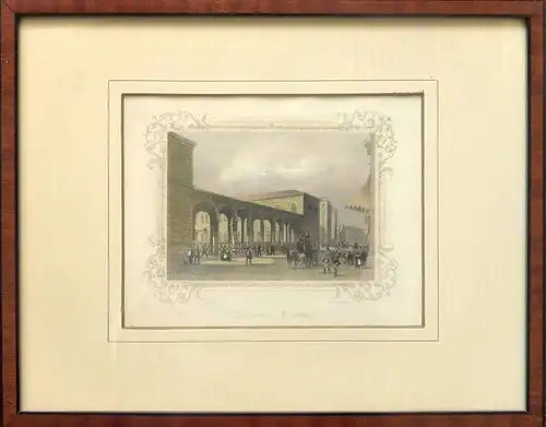 Johanneum. Kolorierter Stahlstich von M. Kurz