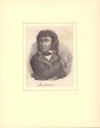 PORTRAIT Joubert. Brustbild im Dreiviertelprofil, Joubert, Barthélemy-Catherine