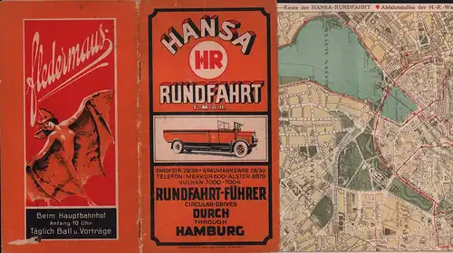 Rundfahrtführer der Hansa Rundfahrt [Außentitel: Rundfahrt-Führer durch Hamburg - Circular-Drives through Hamburg]. 