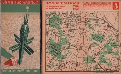 Jedem sein Sparkassenbuch - jedem sein Wanderplan. (Hrsg. von der Hamburger Sparcasse von 1827). 