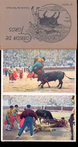 Corrida de Toros. Course de Taureaux. 12 vistas (tarjetas postales). 