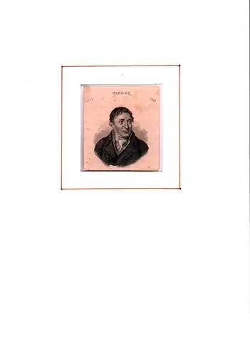PORTRAIT Christoph August Tiedge. (1752 Gardelegen - 1841 Dresden. Schriftsteller). Brustbild im Halbprofil. Stahlstich, Tiedge, Christoph August