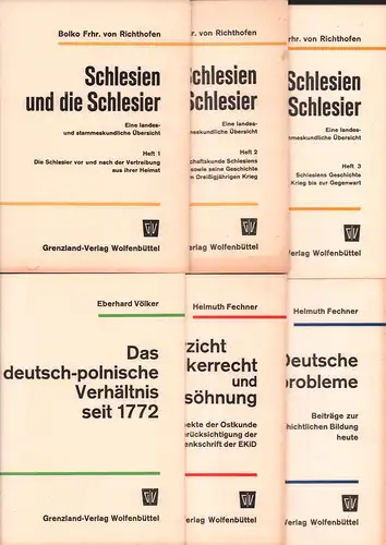 Richthofen, Bolko von: Schlesien und die Schlesier. Eine landes- und stammeskundliche Übersicht. 3 Hefte (= komplett). 