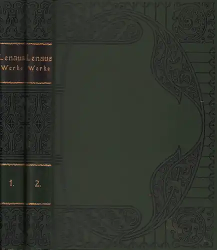 Lenau, Nikolaus: Nikolaus Lenaus sämtliche Werke in zwei Bänden. Mit Bildnis, Lebensgeschichte und Würdigung des Dichters. Hrsg. v. Eduard Castle. 2 Bde. (= komplett). 