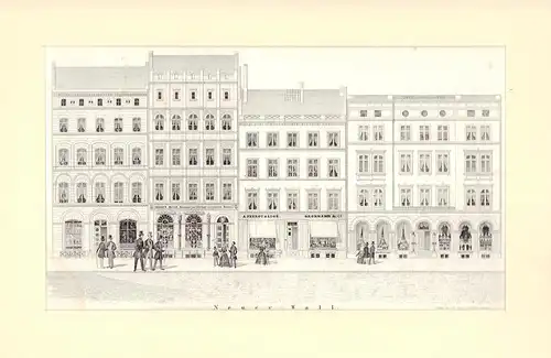 Neuer Wall. Federlithographie