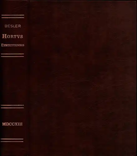 Besler, Basilius: Hortus Eystettensis sive Diligens et accurata omnium plantarum, florum, stirpium, ex variis orbis terrae partibus, singulari studio collectarum, quae in celeberrimis viridariis arcem episcopalem ibidem cingentibus, olim conspiciebantur d