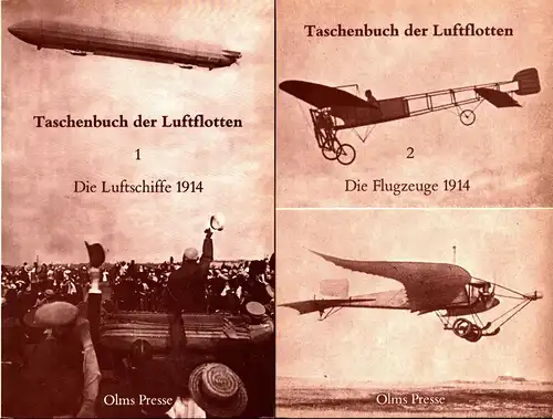 Rasch, Ferdinand / Hormel, W: Taschenbuch der Luftflotten. JG. 1 / 1914. (REPRINT der Ausgabe München 1914). 2 Bde. (= komplett). 