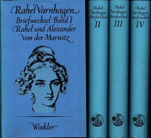 Varnhagen, Rahel: Briefwechsel. (Hrsg. v. Friedhelm Kemp). (2., durchgesehene und um e. Nachtr. vermehrte Ausgabe). 4 Bde. (= komplett). 
