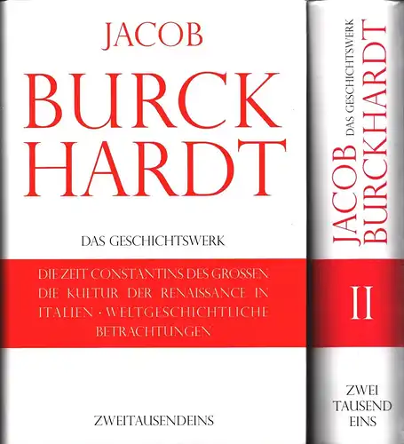 Burckhardt, Jacob: Das Geschichtswerk. (Lizenz des Verl. Melzer, Neu Isenburg). 2 Bde. (= komplett). 