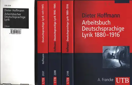 Hoffmann, Dieter: Arbeitsbuch Deutschsprachige Lyrik. 3 Bde. (= komplett). 
