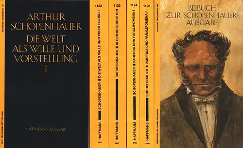 Schopenhauer, Arthur: Werke in fünf Bänden. Nach der Ausgabe letzter Hand hrsg. v. Ludger Lütkehaus. 5 Bde. + 1 Bd. (Beibuch). 