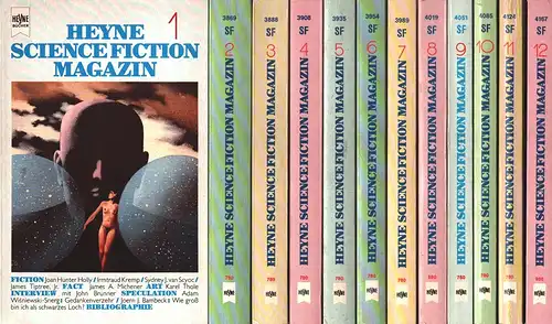 Heyne Science Fiction Magazin. Hrsg. v. Wolfgang Jeschke, BÄNDE 1-12 in 12 Bdn. (= komplett). 