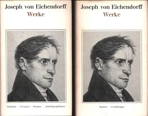 Eichendorff, Joseph von: Werke. (Verantwortlich für d. Textred.: Jost Perfahl. Anmerkungen von Ansgar Hillach. Lizenz d. Winkler-Verlag, München). 2 Bde. (= komplett). 