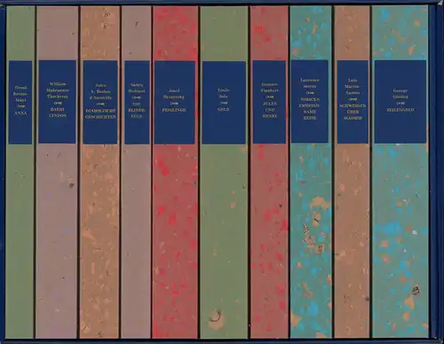 Enzensberger, Hans Magnus (Hrsg.): Die Literaturkassette. Romane und Erzählungen aus der Anderen Bibliothek. Ausgew. von Hans Magnus Enzensberger. 10 Bde. (= komplett). 
