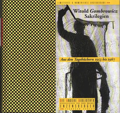 Sakrilegien. Aus den Tagebüchern 1953 bis 1967. Aus dem Polnischen von Olaf Kühl. (Hrsg. von Hans Magnus Enzensberger. (1.-8.Tsd.), Gombrowicz, Witold
