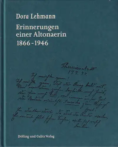 Lehmann, Dora: Erinnerungen einer Altonaerin. 1866-1946. Hrsg. vom Joseph Carlebach Institut. 