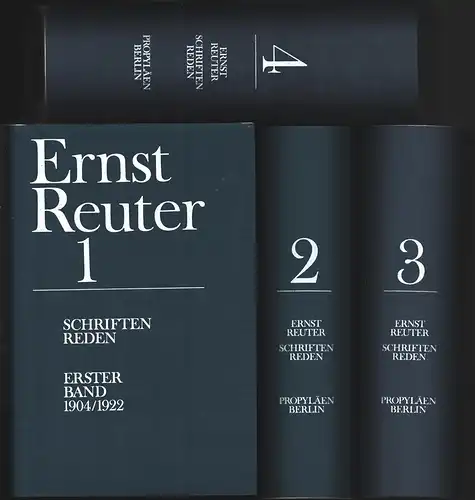 Reuter, Ernst: Schriften, Reden. Hrsg. von Hans E. Hirschfeld u. Hans J. Reichhardt. Mit e. Vorw. von Willy Brandt. [Hrsg. im Auftr. d. Senats von Berlin]. 
