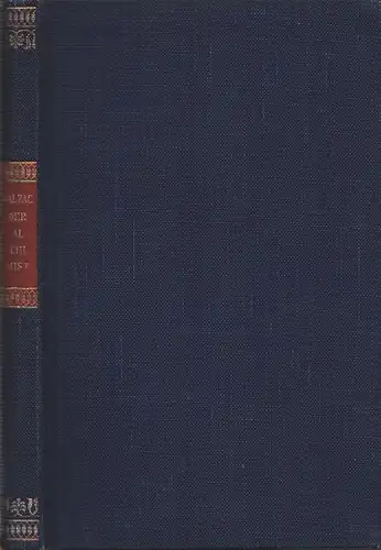 Balzac, Honoré de: Der Alchimist. [1.-5. Tsd. der Neuausgabe). (Übersetzt von Emmi Hirschberg]. 