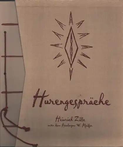 Zille, Heinrich: Hurengespräche. Gehört, geschrieben und gezeichnet Heinrich Zille unter dem Pseudonym W. Pfeifer. Mit einer Einführung von Matthias Flügge und einem bibliographischen Kommentar. [REPRINT..