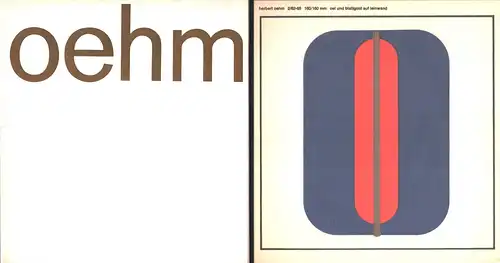 Bilder eines Jahres. [Ausstellungen, Ausstellungsthemen, Notizen + 6 Linolschitte]. Katalog zur Ausstellung 13. November bis 11. Dezember 1965, Oehm, Herbert