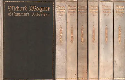 Richard Wagners Gesammelte Schriften und Briefe. Hrsg. von Julius Kapp. 14 Bde. in 7 Bänden. (= komplett), Wagner, Richard