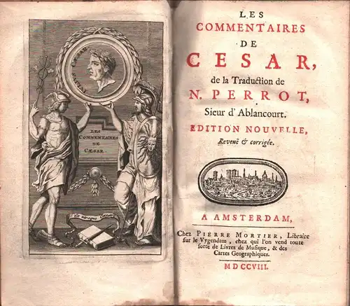 Les commentaires de César, de la traduction de N. Perrot, sieur d'Ablancourt. Édition nouvelle, revenue & corrigée. 