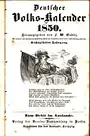 Deutscher Volks-Kalender. JG. 16 / 1850. Hrsg. v. F. W. Gubitz. 