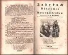 Deutscher Volks-Kalender. JG. 13 / 1847. Hrsg. v. F. W. Gubitz. 