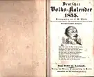 Deutscher Volks-Kalender. JG. 21 / 1855. Hrsg. v. F. W. Gubitz. 