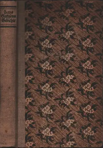 Sachs, Hans: Hans Sachsens Gedichte. (Hrsg. v. Paul Merker und Reinhard Buchwald). 