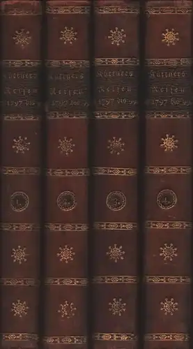 [Küttner, Carl Gottlob]: Reise durch Deutschland, Dänemark, Schweden, Norwegen und einen Theil von Italien in den Jahren 1797, 1798, 1799. Zweyte verbesserte Ausgabe. 4 Bde. 