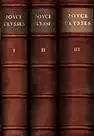 Joyce, James: Ulysses. Vom Verfasser geprüfte deutsche Ausgabe von Georg Goyert. Privatdruck. 3 Bde. (= komplett). 