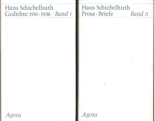 Schiebelhuth, Hans: Hans Schiebelhuth. 2 Bde. (= komplett). 
