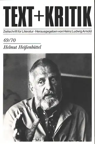 Heißenbüttel, Helmut.: Helmut Heißenbüttel. Hrsg. von Heinz Ludwig Arnold. 