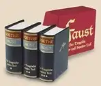 Goethe, Johann Wolfgang von: Faust. Miniaturbuch. 2 in 3 Bdn. (= komplett).
