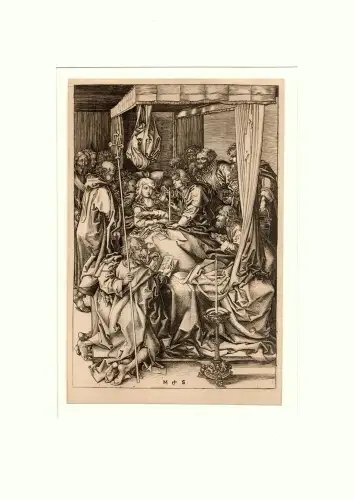 Der Tod der Maria | The Dormition of the Virgin | La Mort de la Vierge. Heliogravüre von Charles Amand-Durand nach einem Kupferstich von Martin Schongauer (um 1470), Schongauer, Martin. - Amand-Durand, Charles