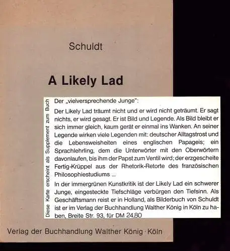 Schuldt [Schuldt, Herbert]: A likely lad. 